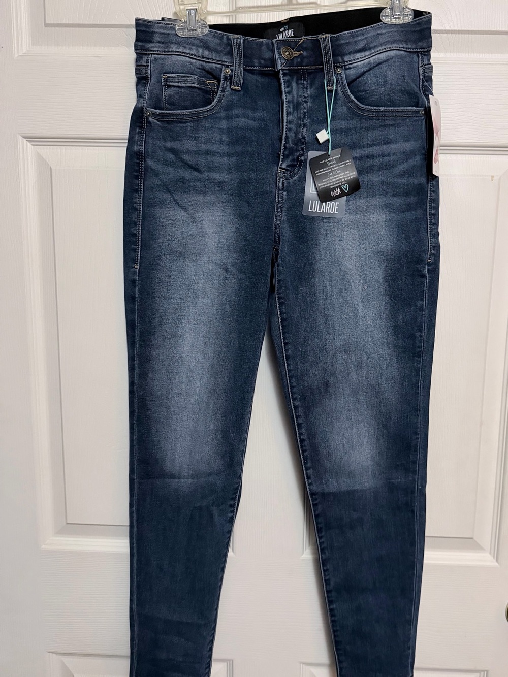 LuLaRoe Women's Medium-Dark Blue Skinny Jeans